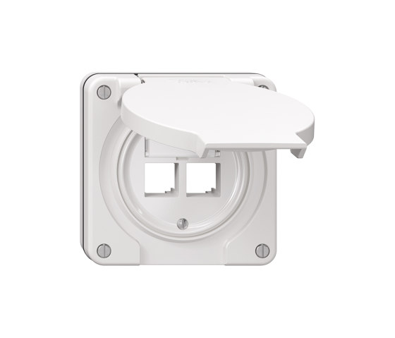 NEVO EASYNET mounting set S-One white | Conexiones multimedia | Feller