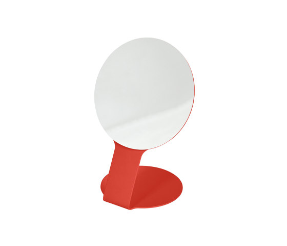 Feys Table Mirror | Poppy Red | Mirrors | noo.ma