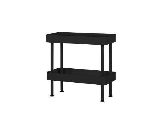 Table console Nolle - 2 niveaux | Noir volcan | Tables d'appoint | noo.ma