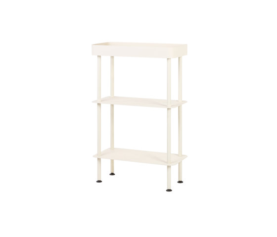 Table console Nolle - 3 niveaux | Beige désertique | Étagères | noo.ma