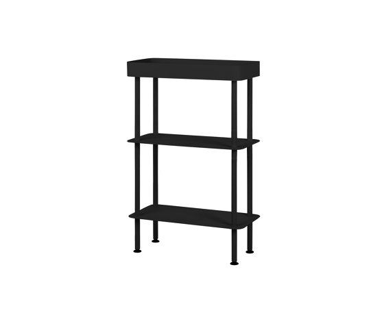 Nolle Console 3-tier | Vulcano Black | Shelving | noo.ma