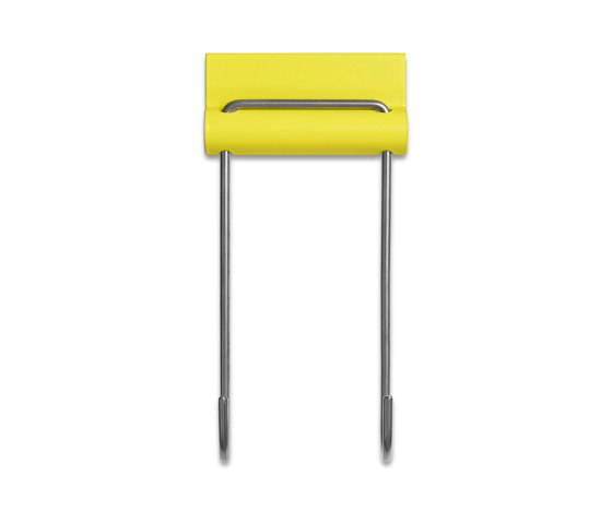 Louis | Over-the-door hook40, sulfur yellow RAL 1016 | Single hooks | Magazin®