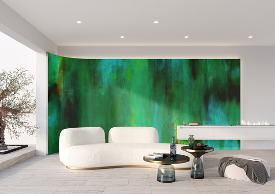 Breathing texture | Dream in green | Wall coverings / wallpapers | Walls beyond