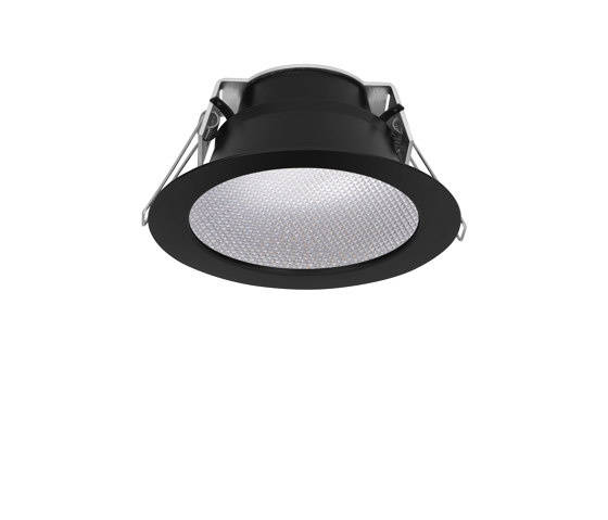 LUX 135 BLACK microprism | Recessed ceiling lights | Liralighting