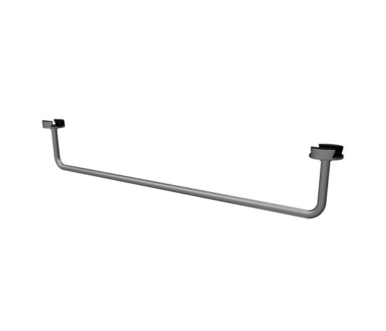 Leev | Towel rail 40 cm Brushed stainless steel | Towel rails | Geesa