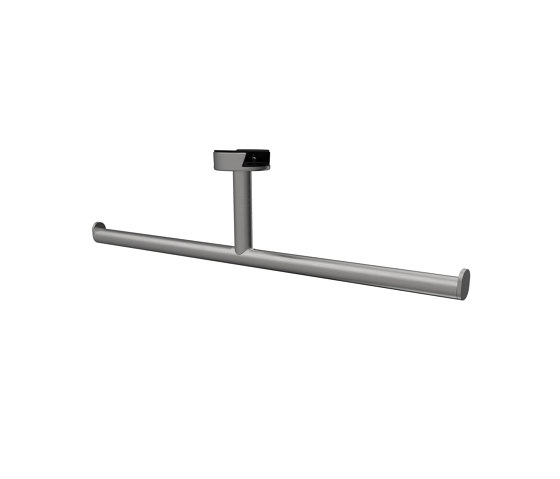 Leev | Toilet roll holder without cover double Brushed stainless steel | Paper roll holders | Geesa