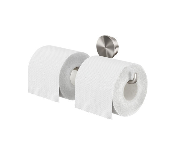 Opal Brushed stainless steel | Toilettenpapierhalter doppelt Edelstahl gebürstet | Toilettenpapierhalter | Geesa