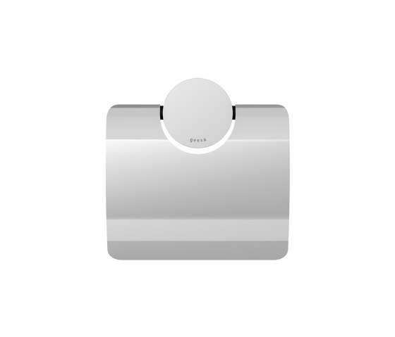 Opal Chrome | Portarotolo per carta igienica con coperchio Cromato | Portarotolo | Geesa