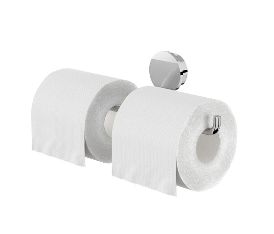 Opal Chrome ABS | Toilettenpapierhalter doppelt ABS Chrom | Toilettenpapierhalter | Geesa