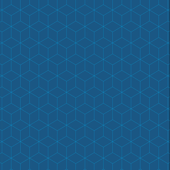 RESOPAL Graphics | Hexacub Blue | Habillage mural stratifié | Resopal
