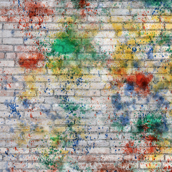 RESOPAL Materials | London Brick Graffiti | Habillage mural stratifié | Resopal