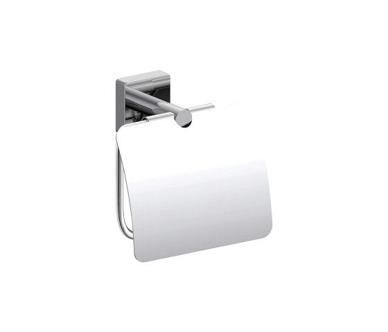 Forum quadra Toilettenpapierhalter mit Deckel | Toilettenpapierhalter | Inda