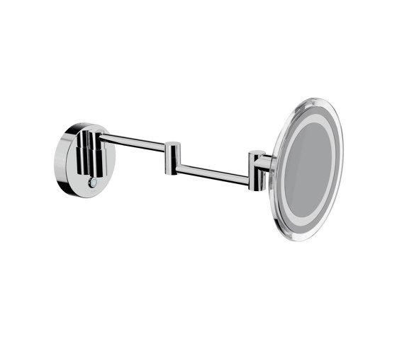 My mirror Wall magnifying mirror with double jointed arm. Touch switch on. Dimmable light color. Direct connection to the mains or with a socket | Bath mirrors | Inda