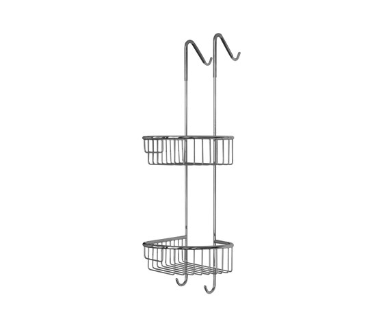 Cestini Porte-objets d’angle double, crochettable à droite | Tablettes / Supports tablettes | Inda