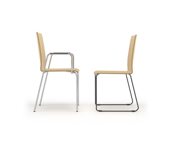 Moon Wooden Visitor Chairs | Sillas | Narbutas