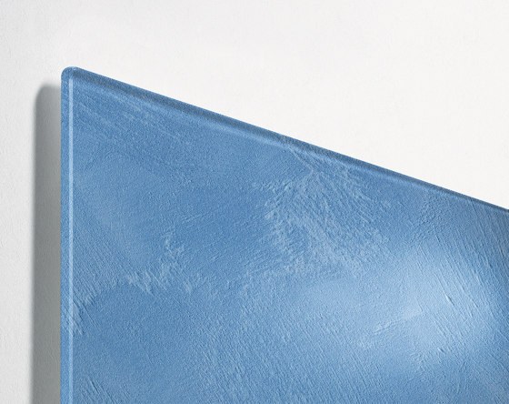 Pizarra de cristal magnética Artverum, diseño Blue Structure, mate, 48 x 48 cm | Pizarras / Pizarras de caballete | Sigel