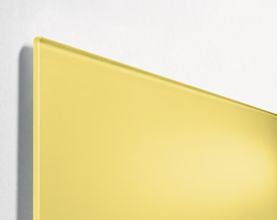 Glas-Magnettafel Artverum, matt, pastellgelb, 60 x 40 cm | Flipcharts / Tafeln | Sigel