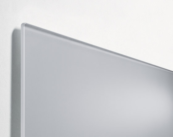 Tableau magnétique en verre Artverum, mat, gris clair, 60 x 40 cm | Chevalets de conférence / tableaux | Sigel