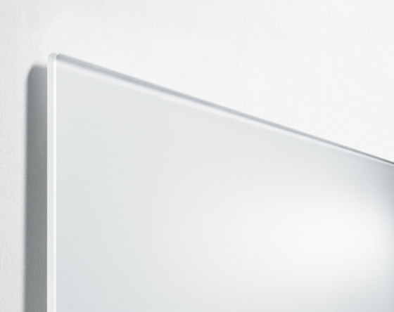 Tableau magnétique en verre Artverum, super-blanc, 100 x 65 cm | Chevalets de conférence / tableaux | Sigel