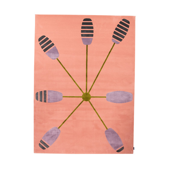 Tinged Leaves | Rectangular Rug (Flowery) | Tappeti / Tappeti design | Softicated