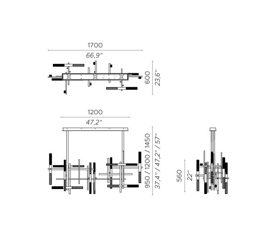 MIKADO SO DOUBLE | Lampade sospensione | Contardi Lighting