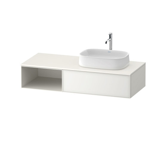 Zencha Vanity unit wall-mounted asymmetric | Armarios lavabo | DURAVIT