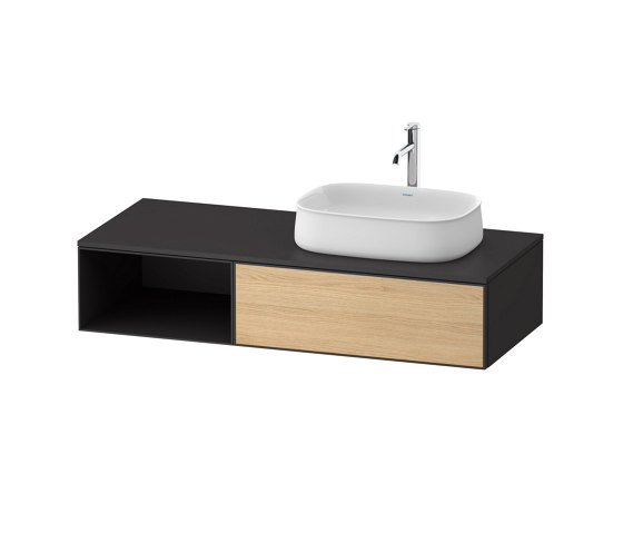 Zencha Vanity unit wall-mounted asymmetric | Mobili lavabo | DURAVIT