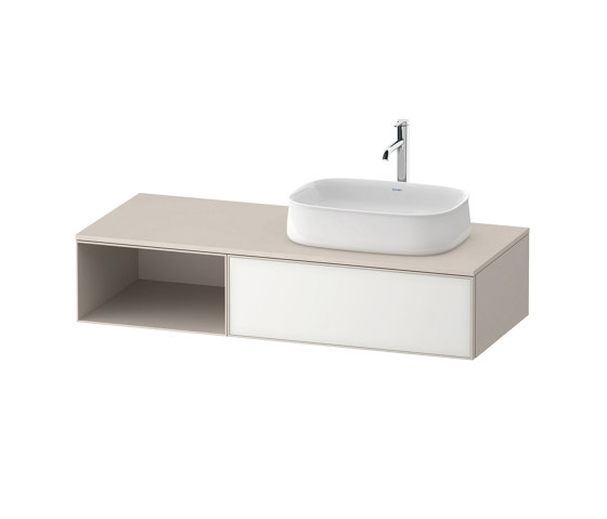 Zencha Vanity unit wall-mounted asymmetric | Armarios lavabo | DURAVIT