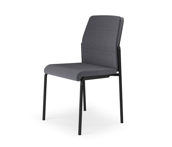 Streamo meeting chair, Four-footed chair, upholstered backrest and seat | Sillas | Assmann Büromöbel