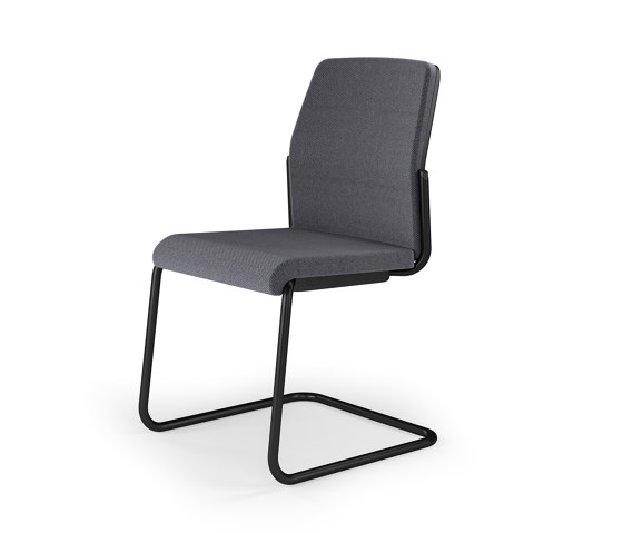 Streamo meeting chair, cantilevered, upholstered backrest and seat | Sedie | Assmann Büromöbel