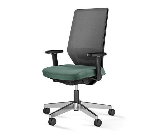 Streamo office swivel chair, upholstered mesh backrest and seat | Sillas de oficina | Assmann Büromöbel