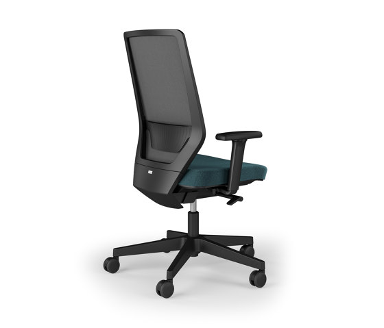 Streamo office swivel chair, upholstered mesh backrest and seat, optional armrests | Sillas de oficina | Assmann Büromöbel
