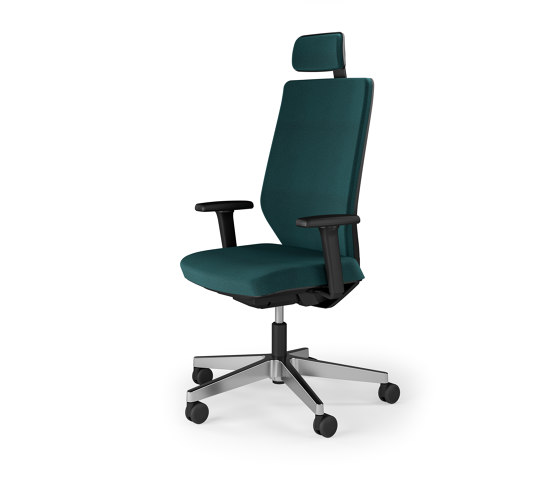 Streamo office swivel chair, upholstered backrest and seat, optional headrest and armrests | Chaises de bureau | Assmann Büromöbel