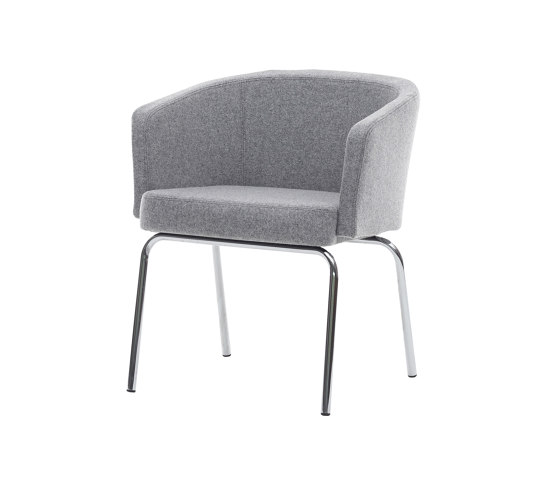 Taranto 4-leg chair, metal | Chaises | Assmann Büromöbel