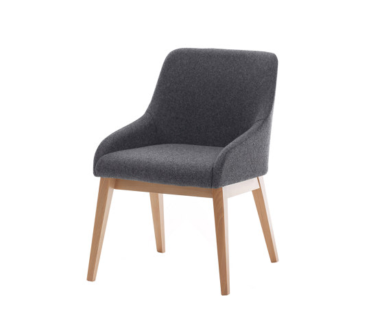 Teramo 4-leg chair, wood | Sillas | Assmann Büromöbel