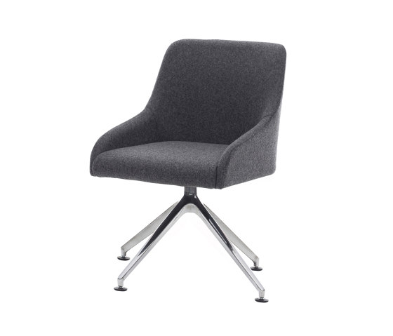 Teramo Chair with 4-star base, metal | Chaises | Assmann Büromöbel