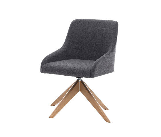 Teramo Chair with 4-star base, wood | Chairs | Assmann Büromöbel
