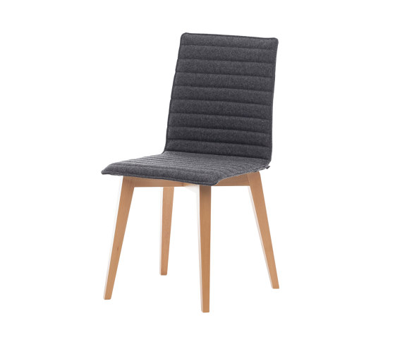 Torino 4-leg chair, wood | Chaises | Assmann Büromöbel