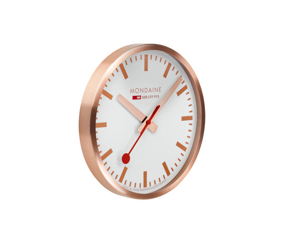 Wall clock, 40cm, copper kitchen clock | Clocks | Mondaine Watch