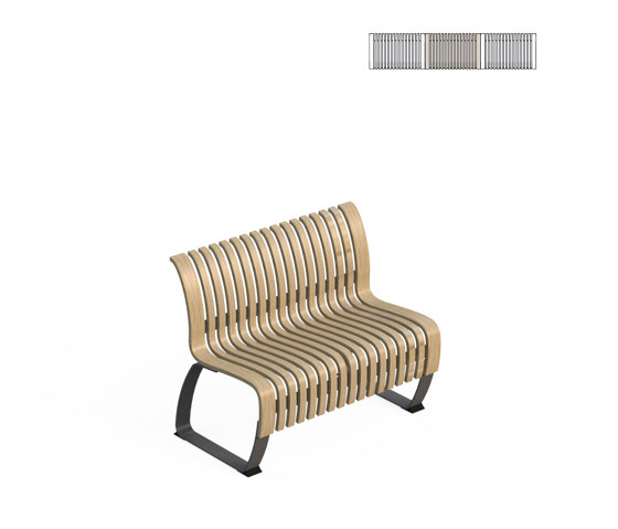 Nova C Back Elevation 100 | Sitzbänke | Green Furniture Concept