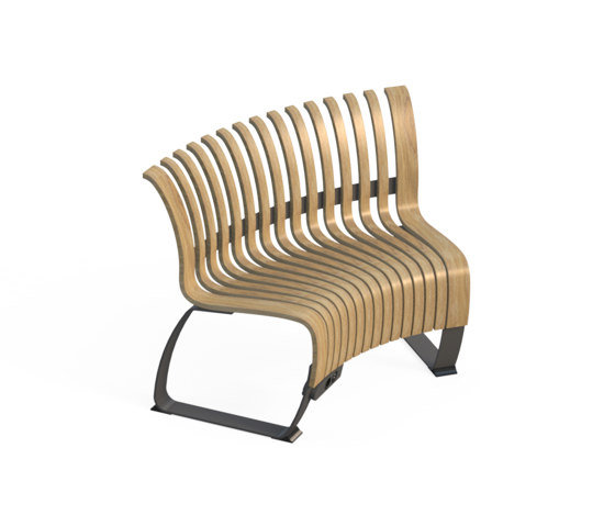 Nova C Back Elevation Concave 30° | Sitzbänke | Green Furniture Concept