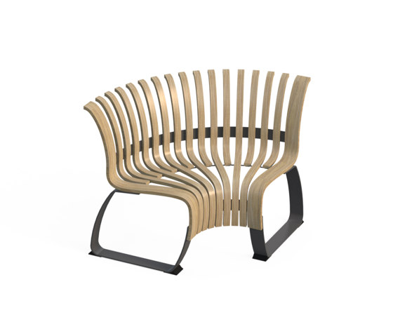 Nova C Back Elevation Concave 90° | Benches | Green Furniture Concept