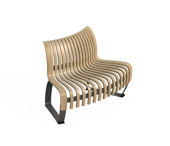 Nova C Back Elevation Convex 30° | Bancs | Green Furniture Concept