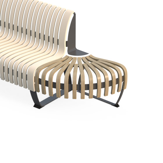 Nova C Back Elevation Endpiece R | Bancs | Green Furniture Concept
