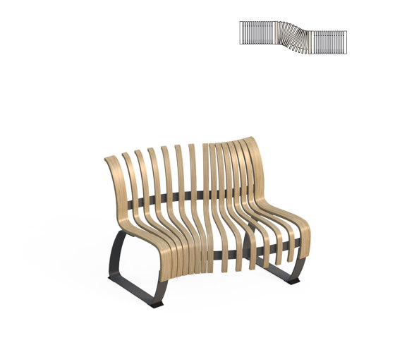 Nova C Back S-Curve L | Sitzbänke | Green Furniture Concept