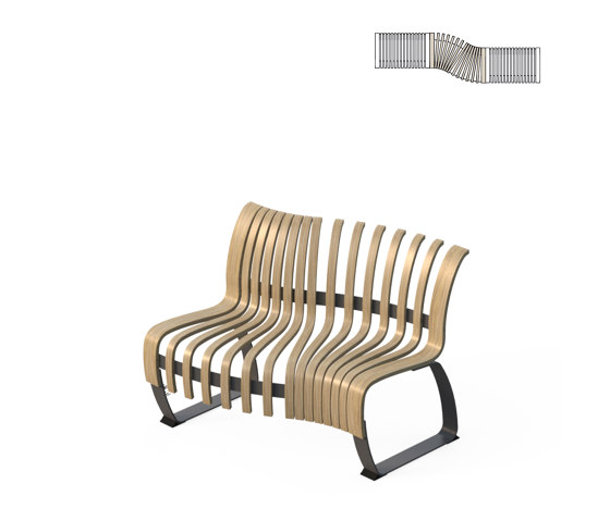 Nova C Back S-Curve R | Bancs | Green Furniture Concept