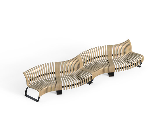 Nova C Back Wiggly configuration | Bancs | Green Furniture Concept