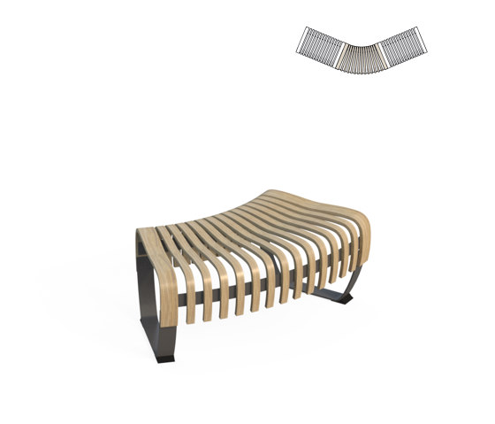Nova C Bench 45° | Panche | Green Furniture Concept
