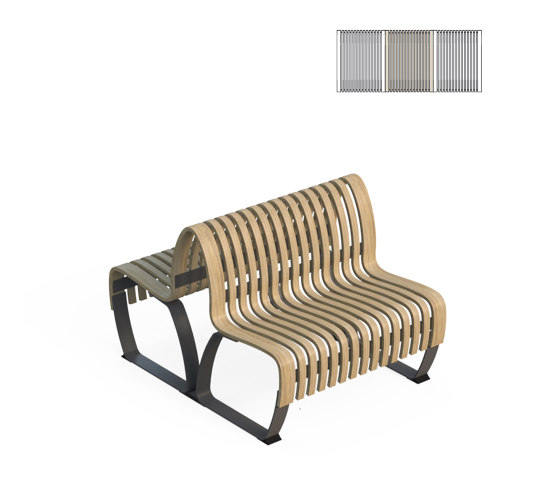Nova C Double Back 150 | Benches | Green Furniture Concept