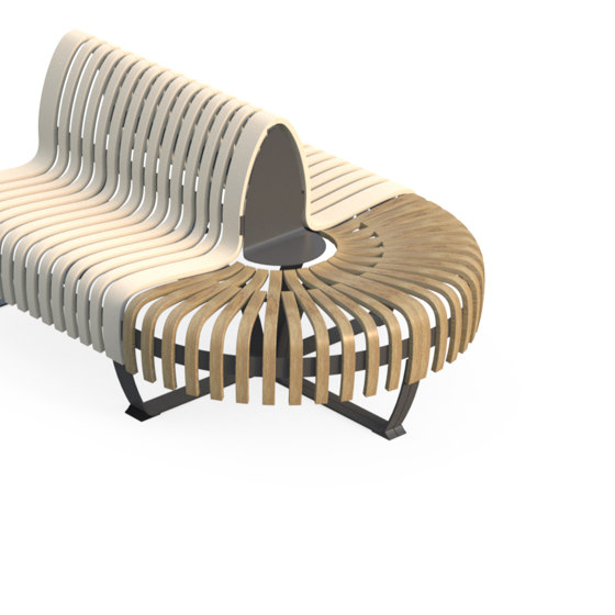Nova C Double Back Elevation Endpiece | Sitzbänke | Green Furniture Concept